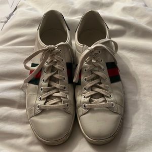 Gucci Ace leather sneaker 37 1/2 white